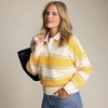 image:imageLands End Womens Cotton Rugby SweaterSunkissed Yellow Stripes