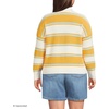 image:imageLands End Womens Cotton Rugby SweaterSunkissed Yellow Stripes