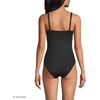 image:imageLands End Womens Crepe Rectangular Wire One PieceBlack