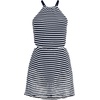 image:imageLands End Womens Crochet Monokini Swim Dress SwimsuitDeep Sea NavyWhite