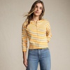 image:imageLands End Womens Cropped Fine Gauge Crew Neck Cardigan SweaterSweet MangoIce Blue Breton