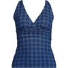 image:imageLands End Womens DCup Plunge Tankini TopNavy Mosaic Mini Tile