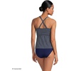image:imageLands End Womens DCup Plunge Tankini TopNavyEgret White Stripe