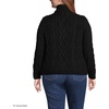 image:imageLands End Womens Drifter Cable Turtleneck SweaterBlack