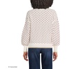 image:imageLands End Womens Drifter Jersey Crewneck SweaterHollyIvoryGreen