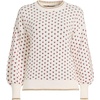 image:imageLands End Womens Drifter Jersey Crewneck SweaterHollyIvoryGreen