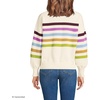 image:imageLands End Womens Drifter Jersey Crewneck SweaterIvory Placed Multi Stripe