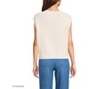 image:imageLands End Womens Drifter Modern Cable V Neck Vest SweaterFresh Ivory