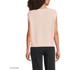 image:imageLands End Womens Drifter Modern Cable V Neck Vest SweaterPink Opal