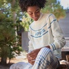 image:imageLands End Womens Drifter Raglan Sleeve Easy Fit SweaterBright Cerulean Apres
