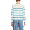 image:imageLands End Womens Drifter Raglan Sleeve Easy Fit SweaterFresh IvoryBlue Stripe