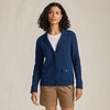 image:imageLands End Womens Drifter Ribbed Collared Blazer SweaterDeep Sea Navy