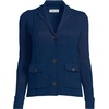 image:imageLands End Womens Drifter Ribbed Collared Blazer SweaterDeep Sea Navy