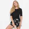 image:imageLands End Womens Elbow Sleeve Rash GuardBlack