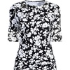 image:imageLands End Womens Elbow Sleeve Rash GuardBlack Blossom Floral