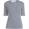 image:imageLands End Womens Elbow Sleeve Rash GuardDeep Sea Navy Mini Stripe