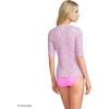 image:imageLands End Womens Elbow Sleeve Rash GuardPink Mini Bloom Floral