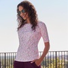 image:imageLands End Womens Elbow Sleeve Rash GuardPink Mini Bloom Floral