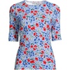 image:imageLands End Womens Elbow Sleeve Rash GuardSoft Cloud Blue Poppy Floral