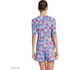 image:imageLands End Womens Elbow Sleeve Rash GuardSoft Cloud Blue Poppy Floral