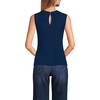 image:imageLands End Womens Fine Gauge Baby Cable Crew Neck Sleeveless SweaterDeep Sea Navy