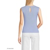 image:imageLands End Womens Fine Gauge Baby Cable Crew Neck Sleeveless SweaterLight Periwinkle