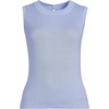 image:imageLands End Womens Fine Gauge Baby Cable Crew Neck Sleeveless SweaterLight Periwinkle