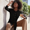 image:imageLands End Womens Fine Gauge Cotton Cardigan SweaterBlack