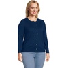 image:imageLands End Womens Fine Gauge Cotton Cardigan SweaterDeep Sea Navy