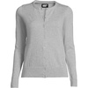 image:imageLands End Womens Fine Gauge Cotton Cardigan SweaterGray Heather