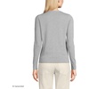 image:imageLands End Womens Fine Gauge Cotton Cardigan SweaterGray Heather