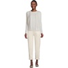 image:imageLands End Womens Fine Gauge Cotton Cardigan SweaterIvory