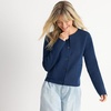 image:imageLands End Womens Fine Gauge Cotton Milano Blazer SweaterDeep Sea Navy