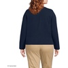 image:imageLands End Womens Fine Gauge Cotton Milano Blazer SweaterRadiant Navy