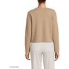 image:imageLands End Womens Fine Gauge Cotton Milano Blazer SweaterVicuna Heather