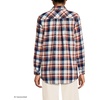 image:imageLands End Womens Flannel Boyfriend Fit Long Sleeve ShirtNavyBourbon Plaid