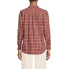 image:imageLands End Womens Flannel Boyfriend Fit Long Sleeve ShirtSea Coral Small Plaid