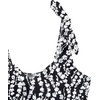 image:imageLands End Womens Flutter Tie Tankini TopBlackWhite Vine Floral