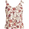 image:imageLands End Womens Flutter Tie Tankini TopEgret White Ornate Floral