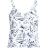 image:imageLands End Womens Flutter Tie Tankini TopWhiteBlue Toile