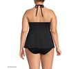 image:imageLands End Womens Halter Tankini TopBlack