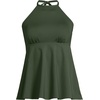 image:imageLands End Womens Halter Tankini TopRich Olive Green