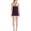 image:imageLands End Womens High Neck Swim Dress  High Rise CottonRich Stretch Knit PullOn Casual Trousers Work Travel Lounge Petite and Plus SizesBlack Berry