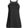 image:imageLands End Womens High Neck Swim Dress  High Rise CottonRich Stretch Knit PullOn Casual Trousers Work Travel Lounge Petite and Plus SizesBlackWhite