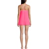 image:imageLands End Womens High Neck Swim Dress  High Rise CottonRich Stretch Knit PullOn Casual Trousers Work Travel Lounge Petite and Plus SizesRouge PinkWood Lily