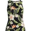 image:imageLands End Womens High Neck UPF 50 Modest Tankini Top SwimsuitHibiscus FloralBlack