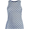 image:imageLands End Womens High Neck UPF 50 Modest Tankini Top SwimsuitLake Blue Geo Floral