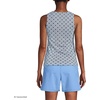 image:imageLands End Womens High Neck UPF 50 Modest Tankini Top SwimsuitLake Blue Geo Floral
