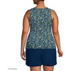 image:imageLands End Womens High Neck UPF 50 Modest Tankini Top SwimsuitNavy Multi Ditsy Floral