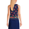 image:imageLands End Womens High Neck UPF 50 Modest Tankini Top SwimsuitNavy Tropical Scenic Border